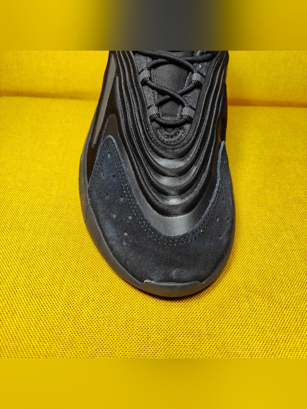 Adidas Originals Ozelia Triple Black Carbon Adiprene Sneakers Men's Shoe Size 10 - Picture 5 of 9